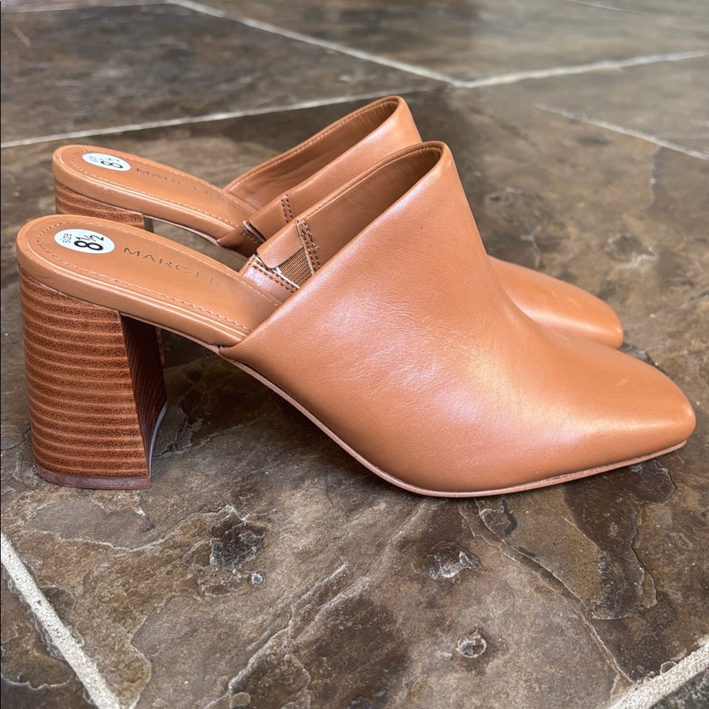 Marc Fisher Leather Fanna Mule - Picture 2 of 12